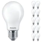 Multipack 10x Philips MASTER Value LED Bulbo E27 Pera Mate 3.4W 470lm - 927 Luz muy Cálida | Mejor reproducción de color - Regulable - Reemplazo 40W