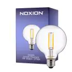 Noxion Lucent Con Filamento LED E27 Globe Clara 7W 806lm - 827 Luz Muy Cálida | Regulable - Reemplazo 60W