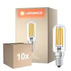 Multipack 10x Ledvance Special LED E14 Tubo one-handed con Filamento Clara 4.2W 470lm - 827 Luz muy Cálida | Reemplazo 40W