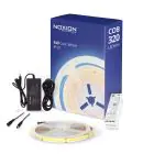 Noxion Tiras LED Naga 5 Metro Set completo - Smart Wifi - 24V - 320LEDs/m - COB - 8W/m - 940 Blanco Frio | 8mm - IP20 - Mejor Reproducción De Color