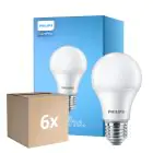 Multipack 6x Philips Corepro LED Bulbo E27 Pera Mate 10W 1055lm - 827 Luz muy Cálida | Reemplazo 75W