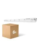 Multipack 6x Ledvance Pantalla LED Estanca Prueba De Vapor 46W 6400lm - 865 Luz De Día | 150cm
