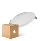 Multipack 4x Ledvance Downlight LED Comfort DN105 6W 420lm 120D - 830 Luz Cálida | 118mm 
