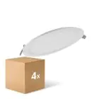 Multipack 4x Ledvance Downlight LED Slim Esférica DN210 18W 1530lm 120D - 840 Blanco Frio | 225mm