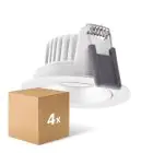 Multipack 4x Ledvance Foco LED Adjust Aluminium Blanco 8W 720lm 36D - 940 Blanco Frio | Recorte 68mm - IP20 - Mejor reproducción de color - Regulable