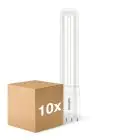 Multipack 10x Philips CorePro PL-L LED Bulbo EM/Mains 8W - 840 Blanco Frio | 4-Pines - Reemplazo 18W