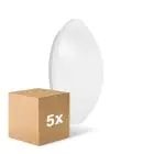 Multipack 5x Ledvance Surface Circular 400 24W 830 1920lm Blanco IP44 | con Sensor - Luz Cálida - Reemplazo 2x26W
