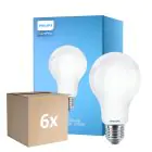 Multipack 6x Philips Corepro LED Bulbo E27 Pera Mate 17.5W 2452lm - 827 Luz muy Cálida | Reemplazo 150W