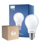 Multipack 6x Philips MASTERValue LED E27 Pera Mate 11.2W 1521lm - 940 Blanco Frio | Mejor reproducción de color - Regulable - Reemplazo 100W