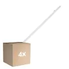 Multipack 4x Ledvance Pantalla LED Estanca Prueba De Vapor Eco Slim 36W 4320lm - 840 Blanco Frio | 120cm
