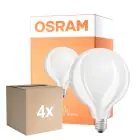 Multipack 4x Osram Retrofit LED E27 Globe con Filamento Mate 11W 1521lm - 827 Luz muy Cálida | Reemplazo 100W
