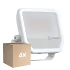Multipack 4x Ledvance Proyector LED Aluminium Blanco 41W 5500lm 100D - 830 Luz Cálida | IP66 - Simétrico