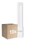 Multipack 10x Noxion Lucent PL-L LED 7.9W 950lm - 830 Luz Cálida | 4-Pines - Reemplazo 18W