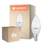 Multipack 6x Osram LED Star Classic E14 Vela Mate 4.9W 470lm - 840 Blanco Frio | Reemplazo 40W