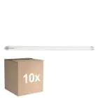 Multipack 10x Sylvania ToLEDo Superia Tubo LED T8 (EM/Mains) Ultra Efficiency 22.2W 4100lm - 840 Blanco Frio | 150cm - Reemplazo 58W