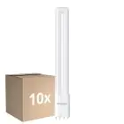 Multipack 10x Noxion Lucent PL-L LED 11.9W 1500lm - 840 Blanco Frio | 4-Pines - Reemplazo 24W