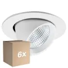 Multipack 6x Noxion Foco LED Forza V2 Aluminium Blanco 28/32/36/40W - 3300/3700/4100/4500lm 36D - 930-940-957 CCT | 160mm - Recorte 145mm - Mejor Reproducción De Color