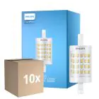 Multipack 10x Philips CorePro LED R7S Linear 78mm Clara 7W 1000lm - 840 Blanco Frio | Reemplazo 60W