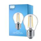 Philips Corepro LED Lustre E27 Esférica con Filamento Clara 4.3W 470lm - 827 Luz muy Cálida | Reemplazo 40W
