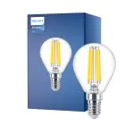 Philips Master Value LED Lustre E14 Esférica con Filamento Clara 3.4W 470lm - 927 Luz muy Cálida | Mejor reproducción de color - Regulable - Reemplazo 40W