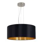 Eglo Colgante De Luz Maserlo Acero Níquel Satinado | Apta para 3x E27