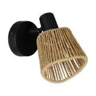 Eglo Luz De Pared Keelby Acero Negro | IP20 - Apta para 1x E14
