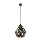 Eglo Colgante De Luz Carlton 1 Negro, Cobre | Apta para E27