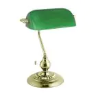 Eglo Lámpara De Mesa Banker Acero Oro Verde | IP20 - Apta para 1x E27 