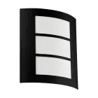 Eglo Luz De Pared City Acero Negro | IP44 - Apta para 1x E27