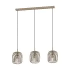Eglo Colgante De Luz Romazzina Acero Lijado | IP20 - Apta para 3x E27 