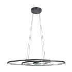 Eglo Colgante De Luz Gianella Acero Negro 38W 4400lm - 830 Luz Cálida | Regulable