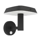 Eglo Luz De Pared Dreoli Solar Negro 8W 970lm - 830 Luz Cálida | IP65 - Sensor De Movimiento