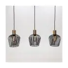 Eglo Colgante De Luz Empoli Acero Negro | IP20 - Apta para 3x E27 