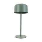 Eglo Lámpara De Mesa Roccanova Solar Acero Verde 2W 270lm - 830 Luz Cálida | IP44 - Regulable al tacto - USB-C