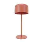 Eglo Lámpara De Mesa Roccanova Solar Acero Naranja 2W 270lm - 830 Luz Cálida | IP44 - Regulable al tacto - USB-C