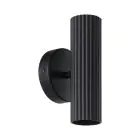 Eglo Luz De Pared Portillo Acero Negro Up & Down | Apta para 2x GU10