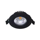 Noxion LED Ajustable Slim Foco Negro Esférica 5W 550lm 60D - 940 Blanco Frio | 85mm - IP54 - Regulable - Mejor Reproducción De Color